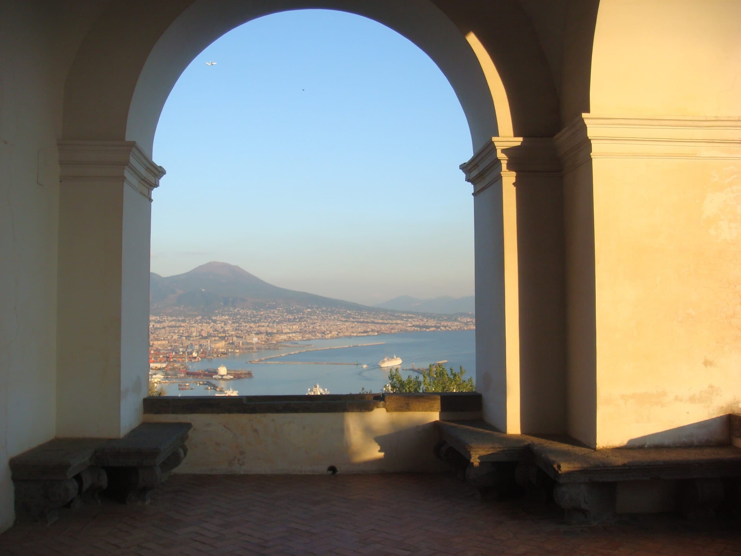 A room with a view.  From The San Martino cloisters